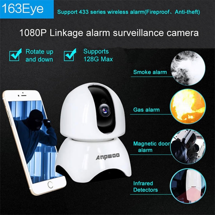 Anpwoo-YT003 2.0 Mega 3.6mm Lens Wide Angle 1080P Smart WIFI Monitor Camera , Support Night Vision & TF Card Expansion Storage, EU Plug, YT003 Anpwoo-YT003 2.0 Mega 3.6mm Lens Wide Angle 1080P Smart WIFI Monitor Camera , Support Night Vision & TF Card Expansion Storage, EU Plug, YT003